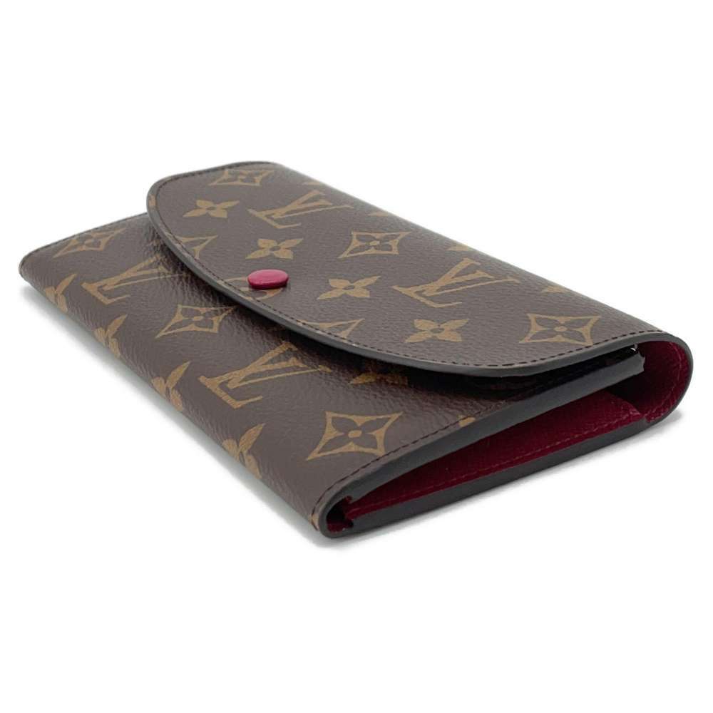 Louis Vuitton Monogram Portefeuille Long Wallet Emilie Brown